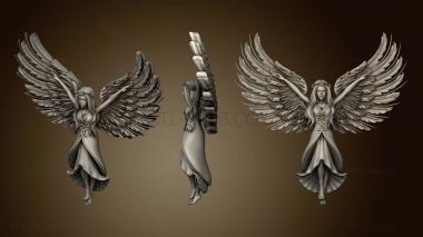 3D модель Ангел с распахнутыми крыльями (STL)